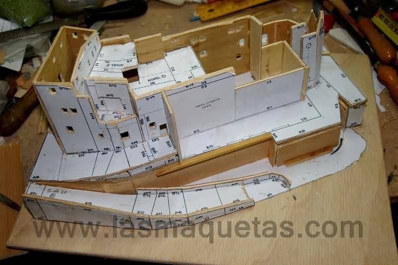 construcción de la maqueta